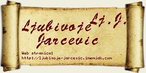 Ljubivoje Jarčević vizit kartica